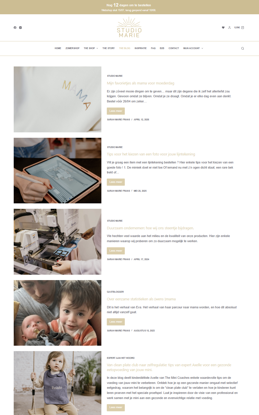 Studio Marie blog met tips en verhalen